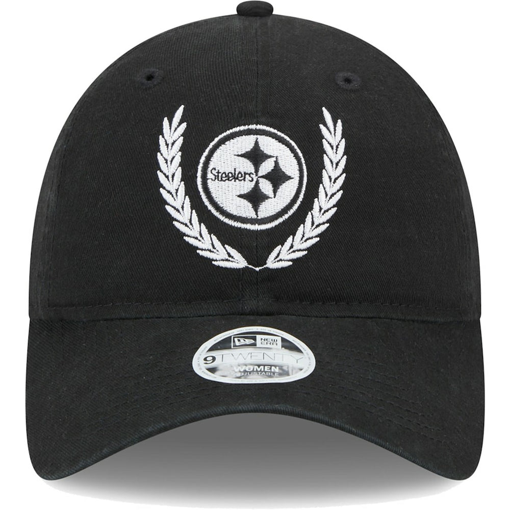 Pittsburgh Steelers New Era Women's Leaves 9TWENTY Adjustable Hat