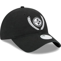 Pittsburgh Steelers New Era Women's Leaves 9TWENTY Adjustable Hat