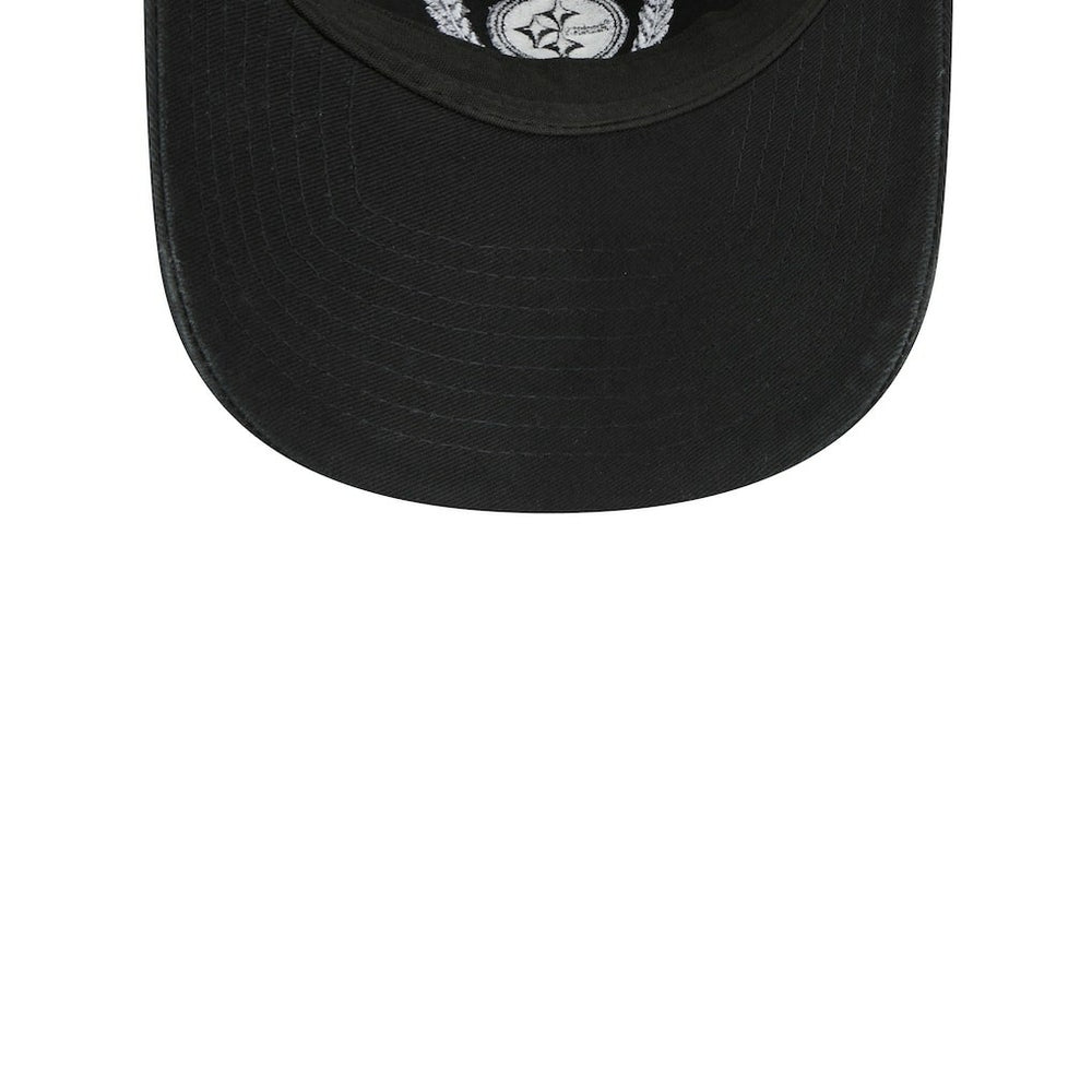 Pittsburgh Steelers New Era Women's Leaves 9TWENTY Adjustable Hat