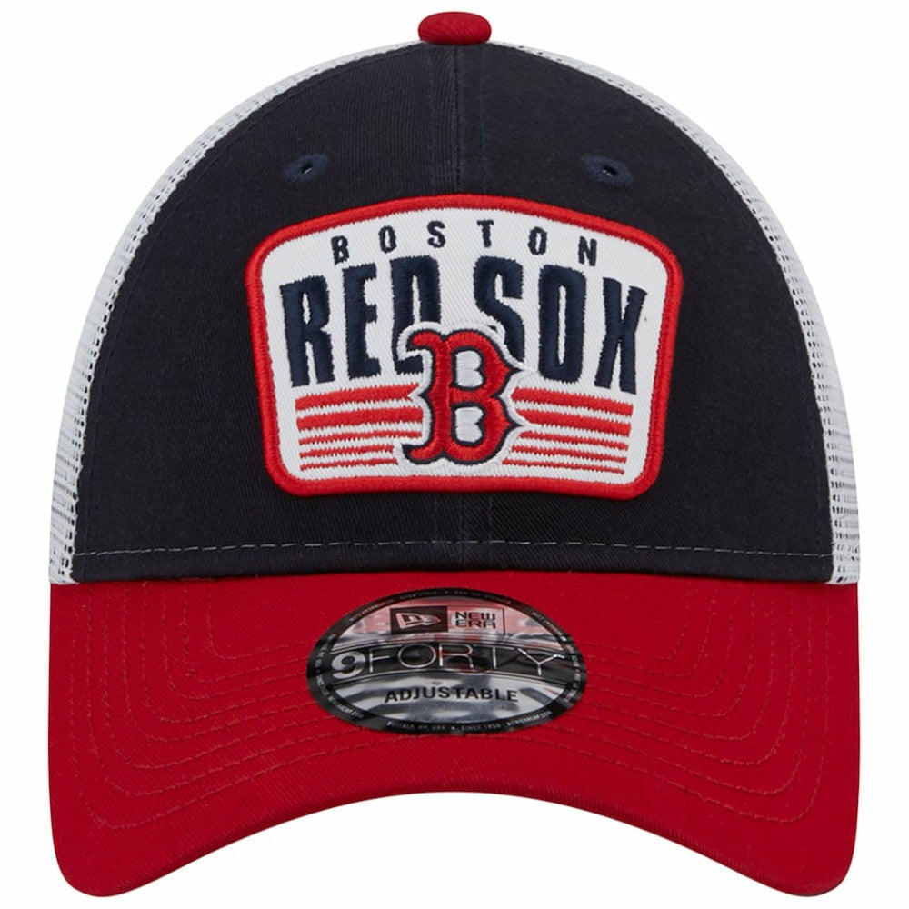 Boston Red Sox New Era Two-Tone Patch 9FORTY Snapback Hat | MLB Sale