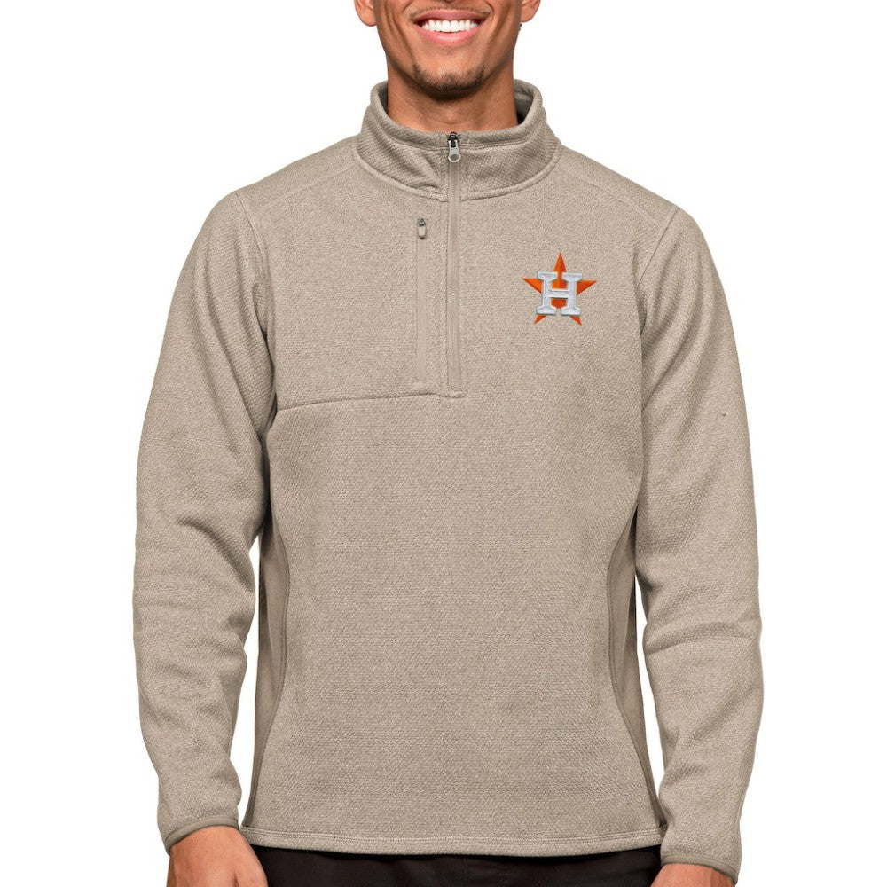 Houston Astros Antigua Course Quarter-Zip Pullover Top | MLB Discount