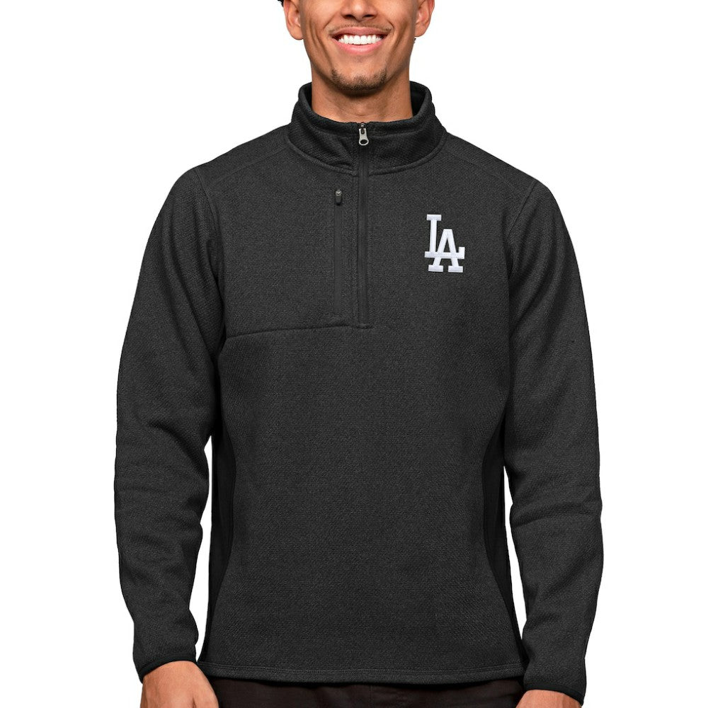 Los Angeles Dodgers Antigua Course Quarter-Zip Pullover Top | MLB Discount