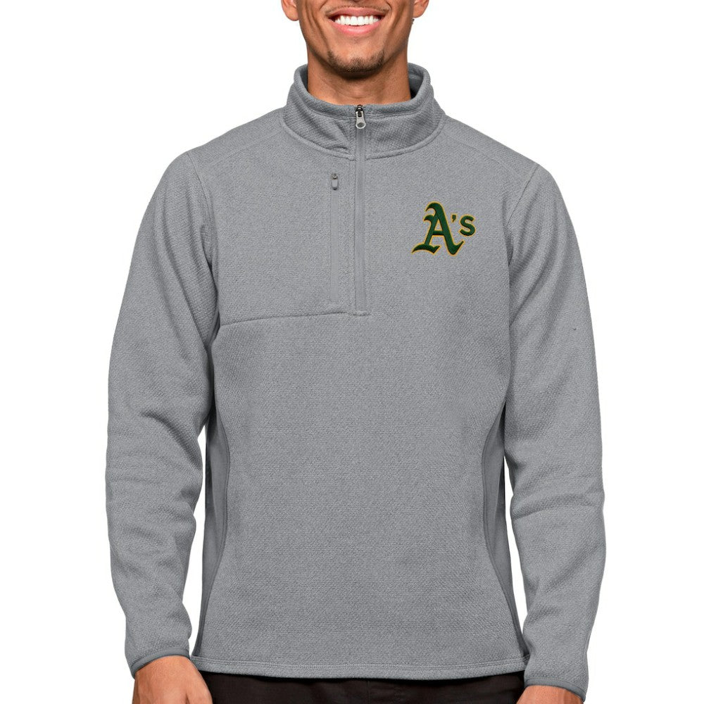 Athletics Antigua Course Quarter-Zip Pullover Top | MLB US