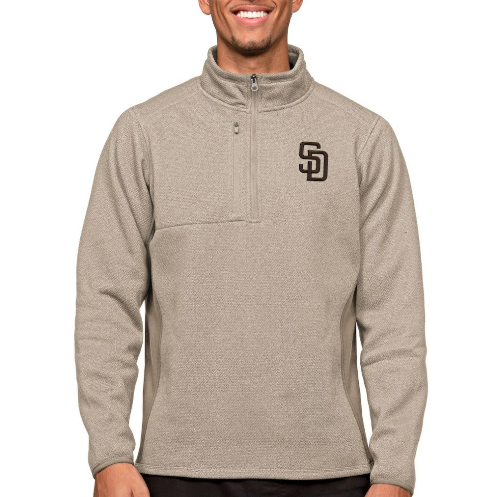 San Diego Padres Antigua Course Quarter-Zip Pullover Top | MLB Sale