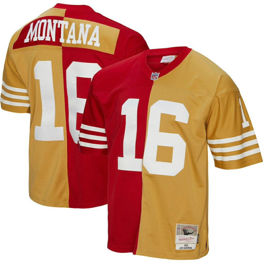 San Francisco 49ers Mitchell & Ness Joe Montana  1990 Split Legacy Replica Jersey
