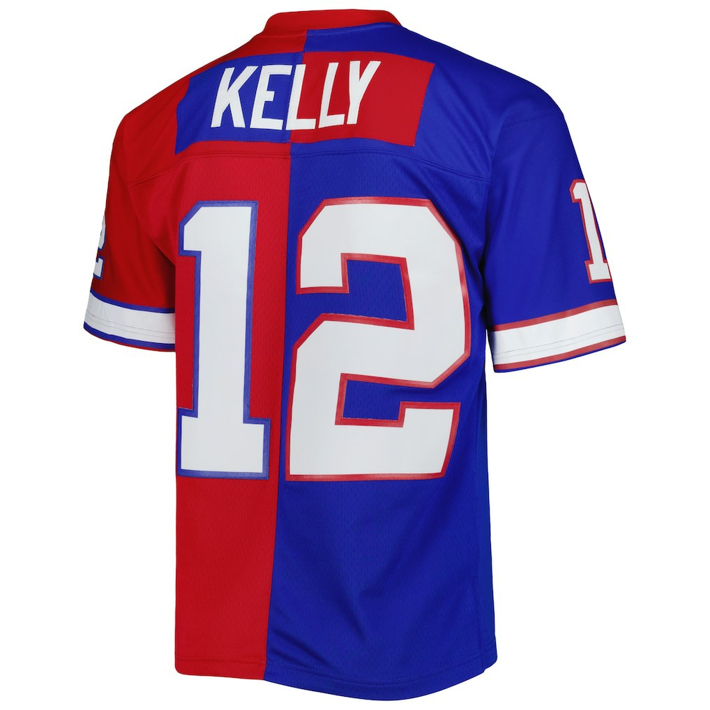 Buffalo Bills Mitchell & Ness Jim Kelly  1990 Split Legacy Replica Jersey