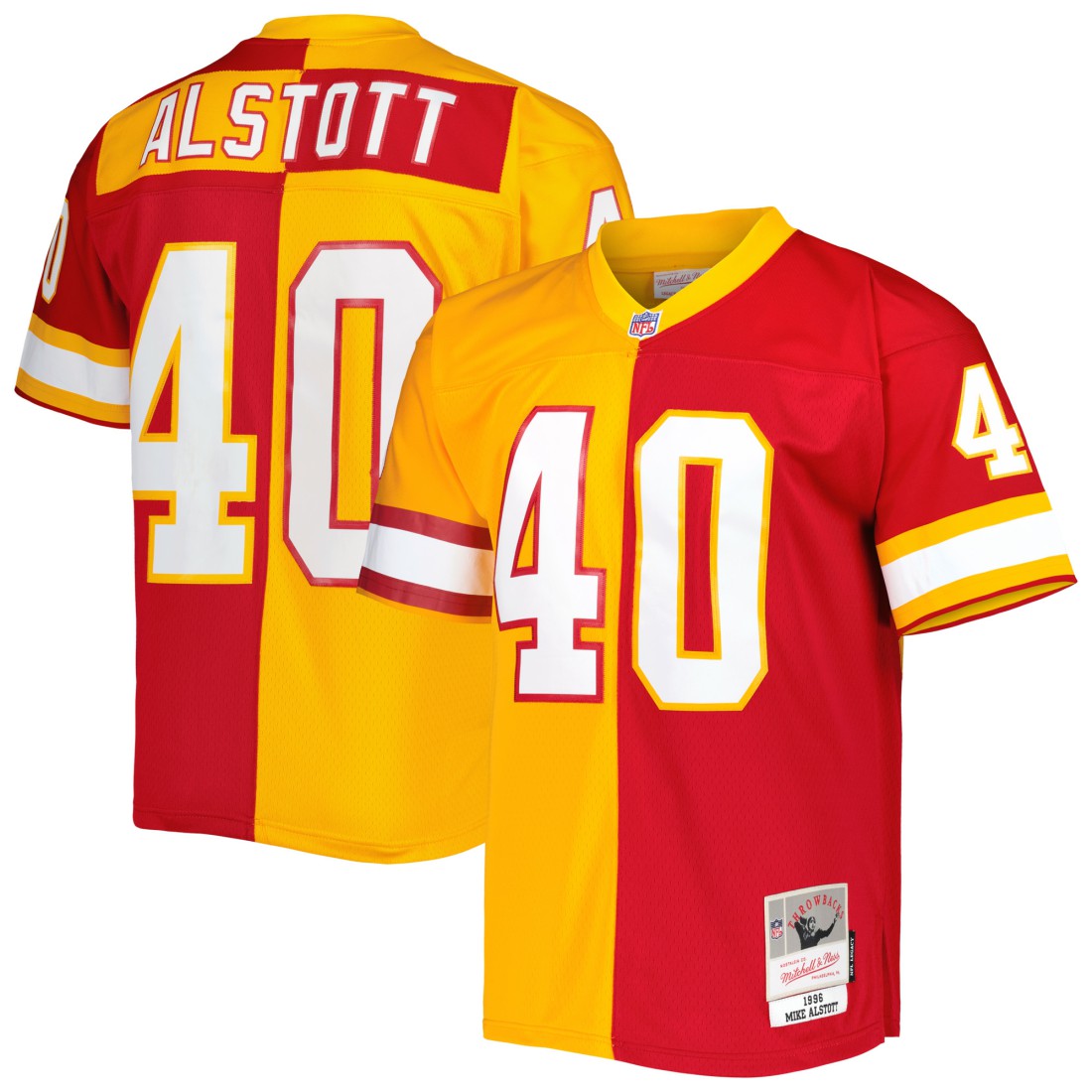Tampa Bay Buccaneers Mitchell & Ness Mike Alstott  1996 Split Legacy Replica Jersey