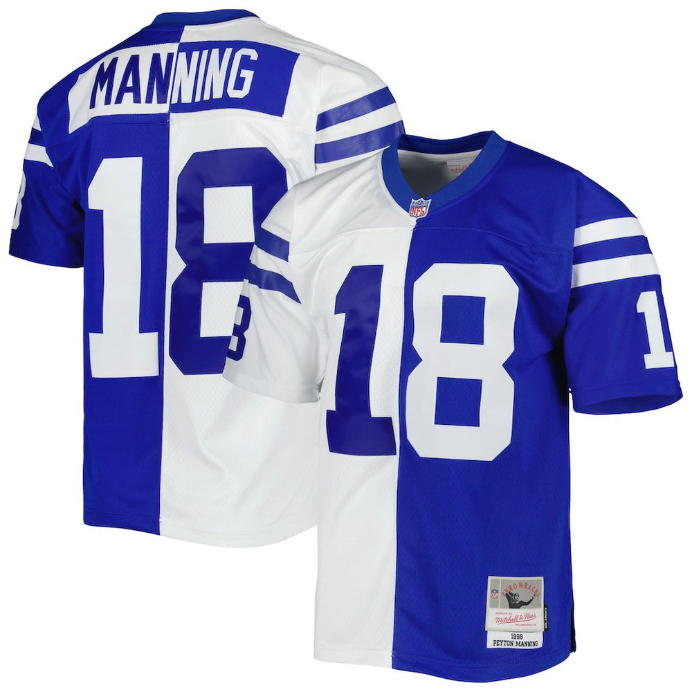 Indianapolis Colts Mitchell & Ness Peyton Manning  1998 Split Legacy Replica Jersey