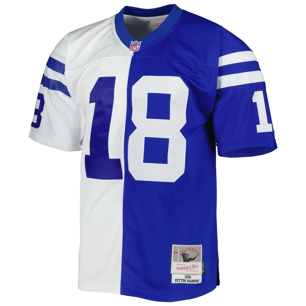 Indianapolis Colts Mitchell & Ness Peyton Manning  1998 Split Legacy Replica Jersey