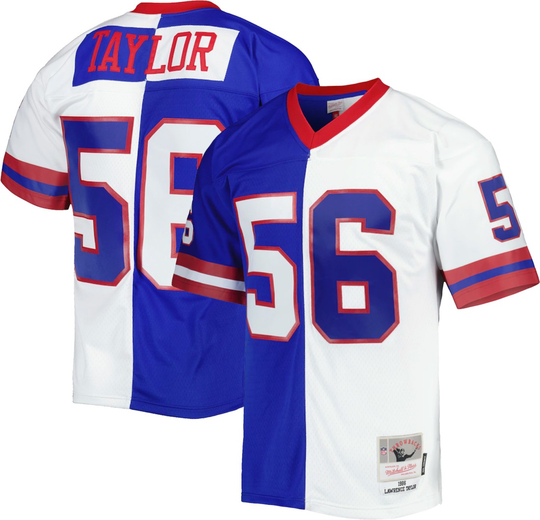 New York Giants Mitchell & Ness Lawrence Taylor  1986 Split Legacy Replica Jersey