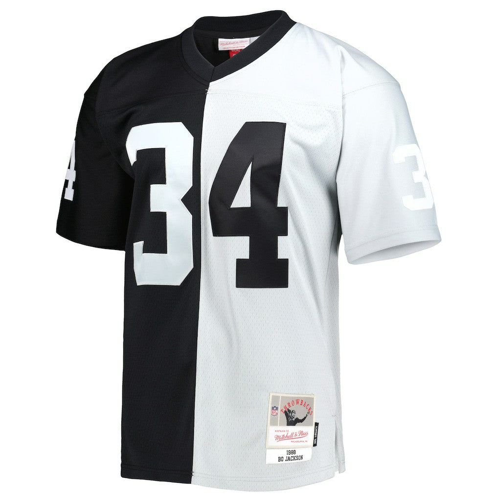 Las Vegas Raiders Mitchell & Ness Bo Jackson  1988 Split Legacy Replica Jersey