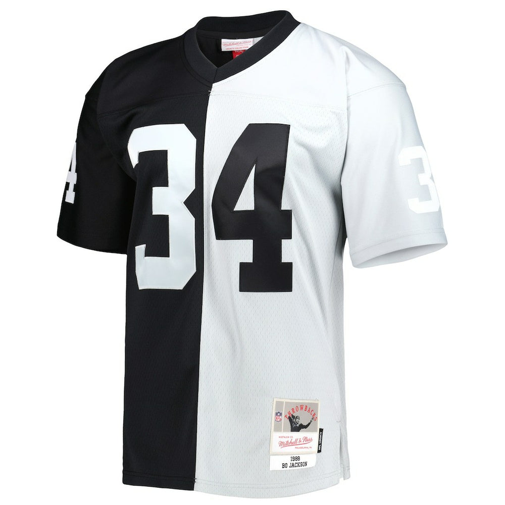 Las Vegas Raiders Mitchell & Ness Bo Jackson  1988 Split Legacy Replica Jersey