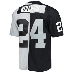 Las Vegas Raiders Mitchell & Ness Charles Woodson  1998 Split Legacy Replica Jersey