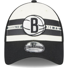 Brooklyn Nets Stripes 9FORTY Trucker Snapback Hat Outlet