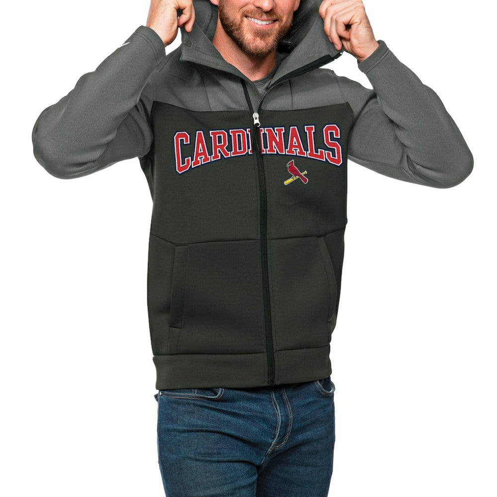St. Louis Cardinals Antigua Wordmark Protect Full-Zip Hoodie | MLB Shop