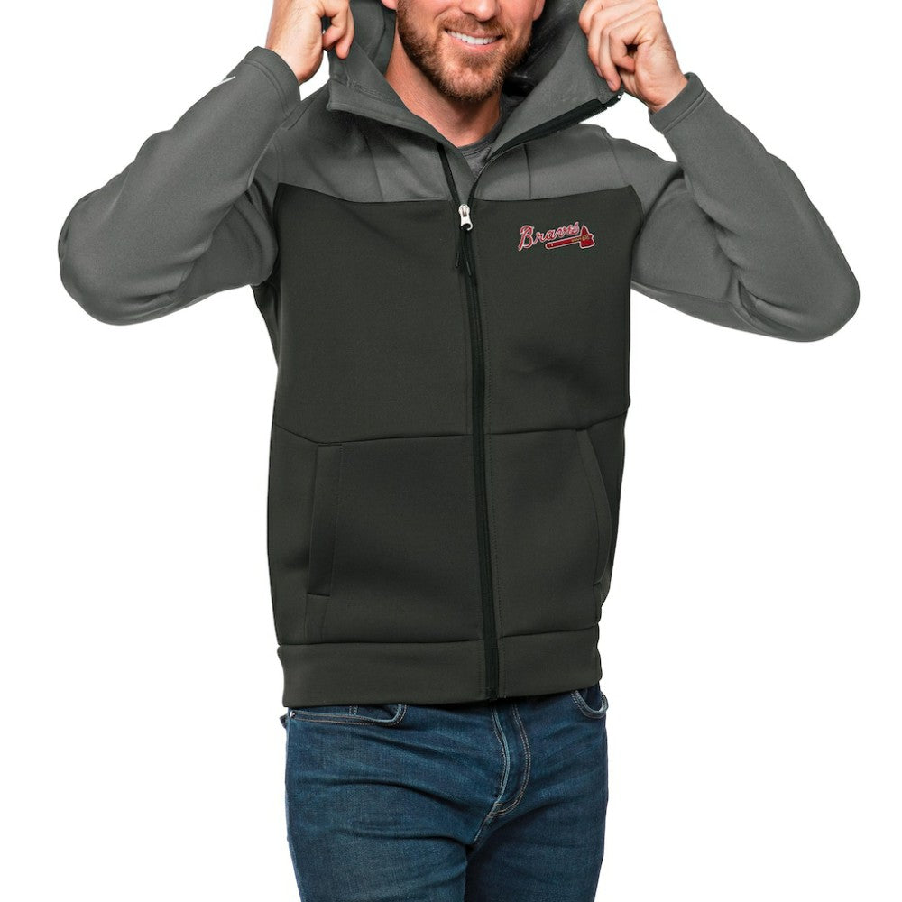 Atlanta Braves Antigua Protect Full-Zip Hoodie | MLB Online