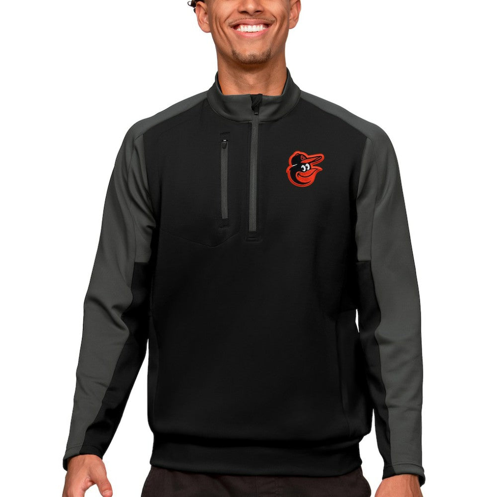 Baltimore Orioles Antigua Team Quarter-Zip Pullover Top | MLB Discount