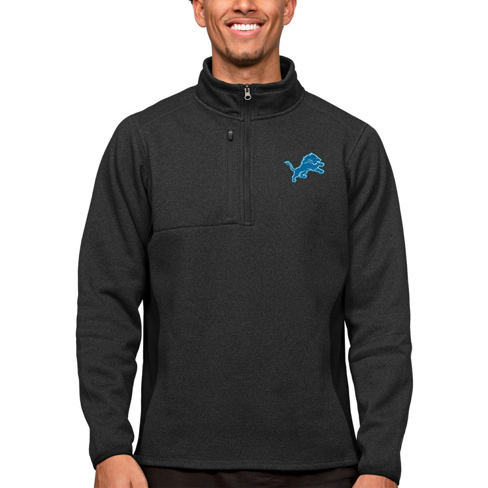 Detroit Lions  Antigua Course Quarter-Zip Pullover Top