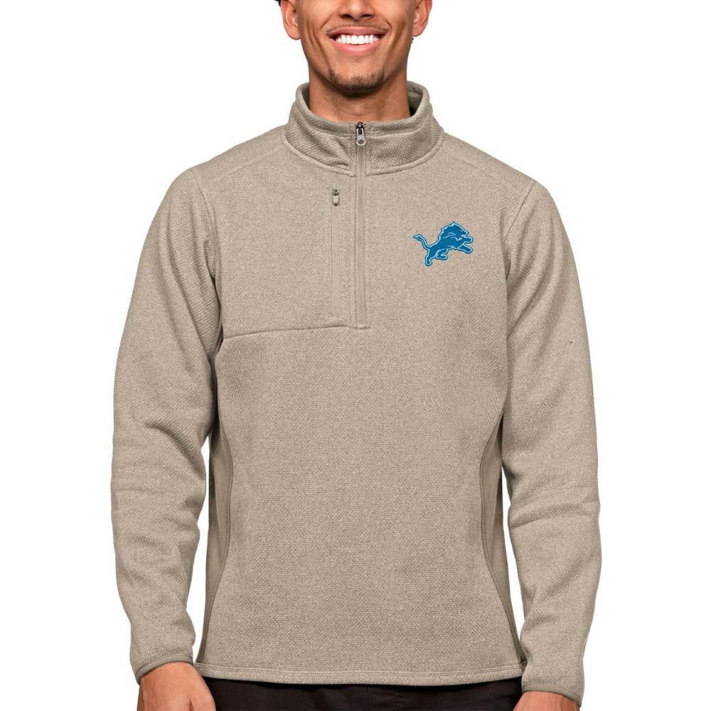 Detroit Lions  Antigua Course Quarter-Zip Pullover Top