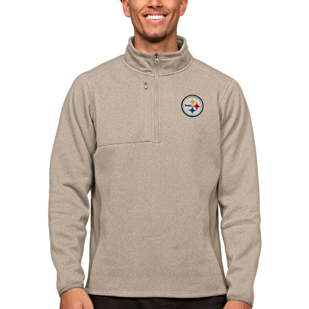 Pittsburgh Steelers  Antigua Course Quarter-Zip Pullover Top