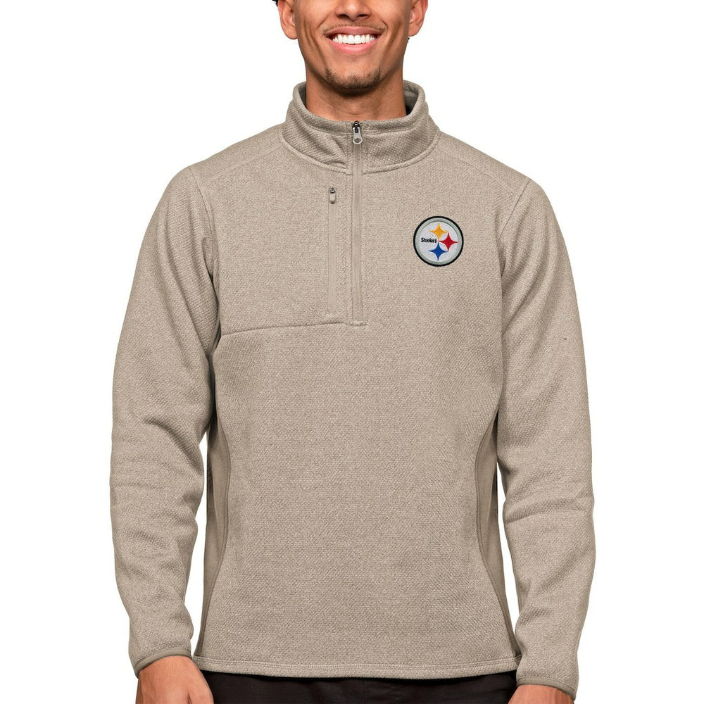 Pittsburgh Steelers  Antigua Course Quarter-Zip Pullover Top