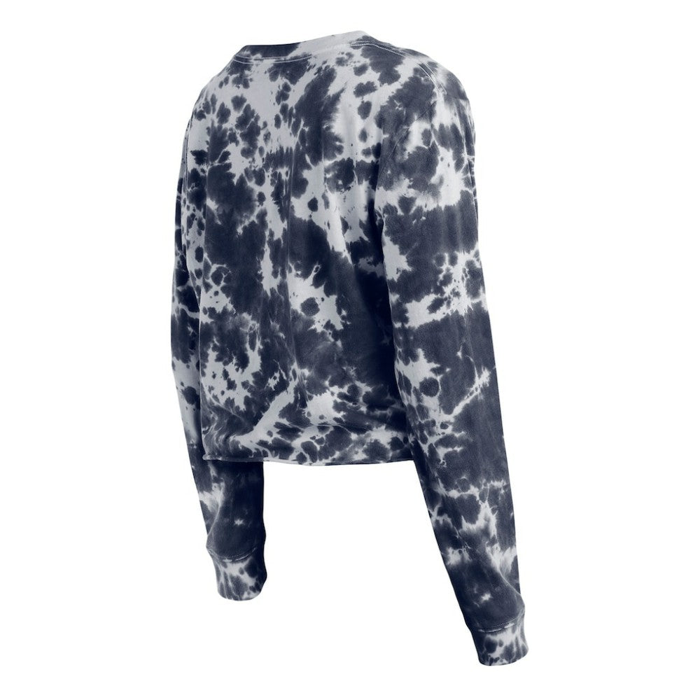 Washington Nationals New Era Women's Tie-Dye Cropped Long Sleeve T-Shirt | MLB Outlet