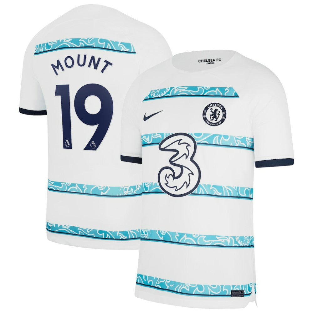 Mason Mount Chelsea 2022/23 Away Breathe Stadium Replica Player Jersey White - Nike