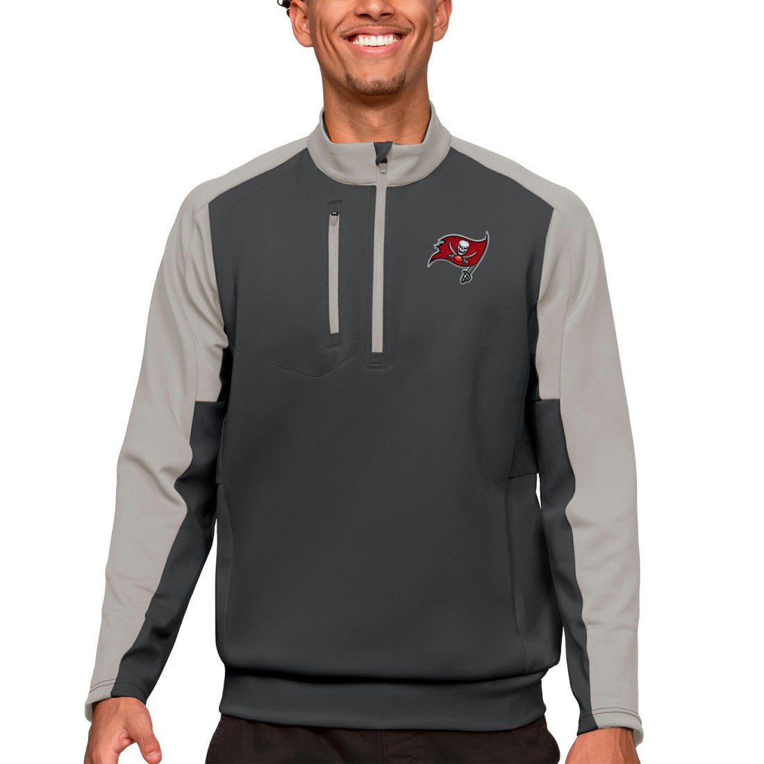Tampa Bay Buccaneers  Antigua Team Quarter-Zip Pullover Top