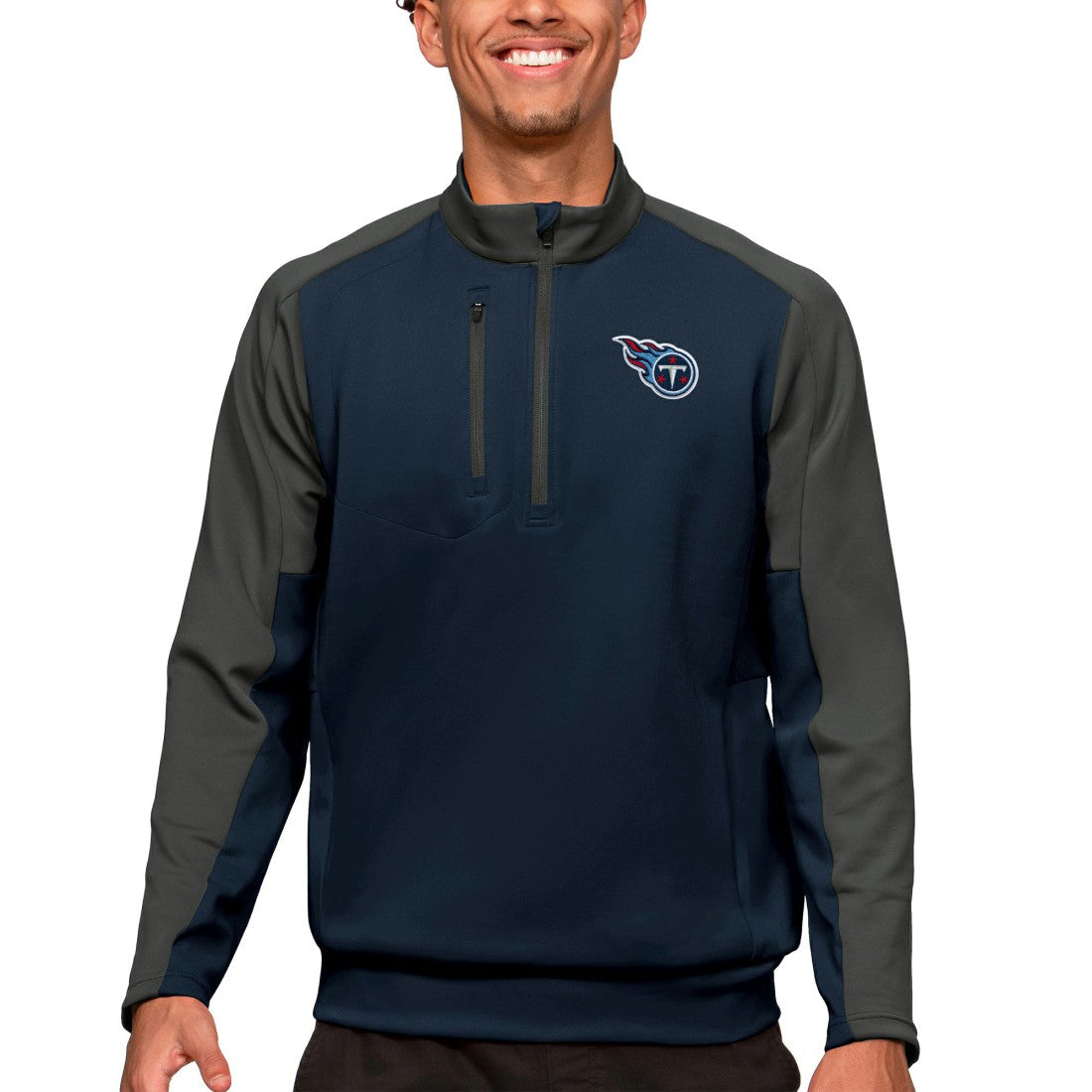 Tennessee Titans  Antigua Team Quarter-Zip Pullover Top