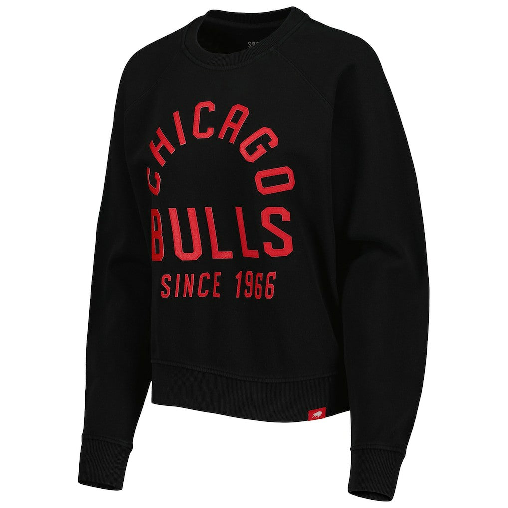 Chicago Bulls Sportiqe Women's Ashlyn Brava Raglan Pullover Sweatshirt Discount