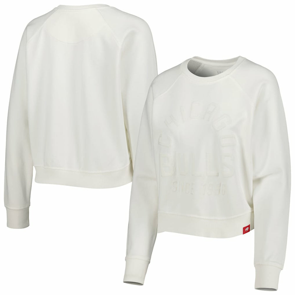 Chicago Bulls Sportiqe Women's Ashlyn Brava Raglan Pullover Sweatshirt sale On Sale