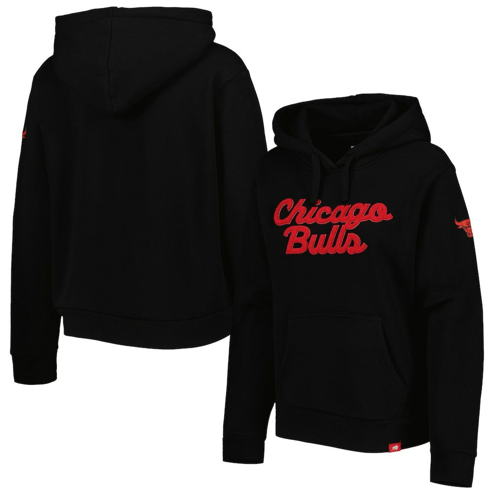 Chicago Bulls Sportiqe Women's Leona Ava Fleece Tri-Blend Pullover Hoodie Discount
