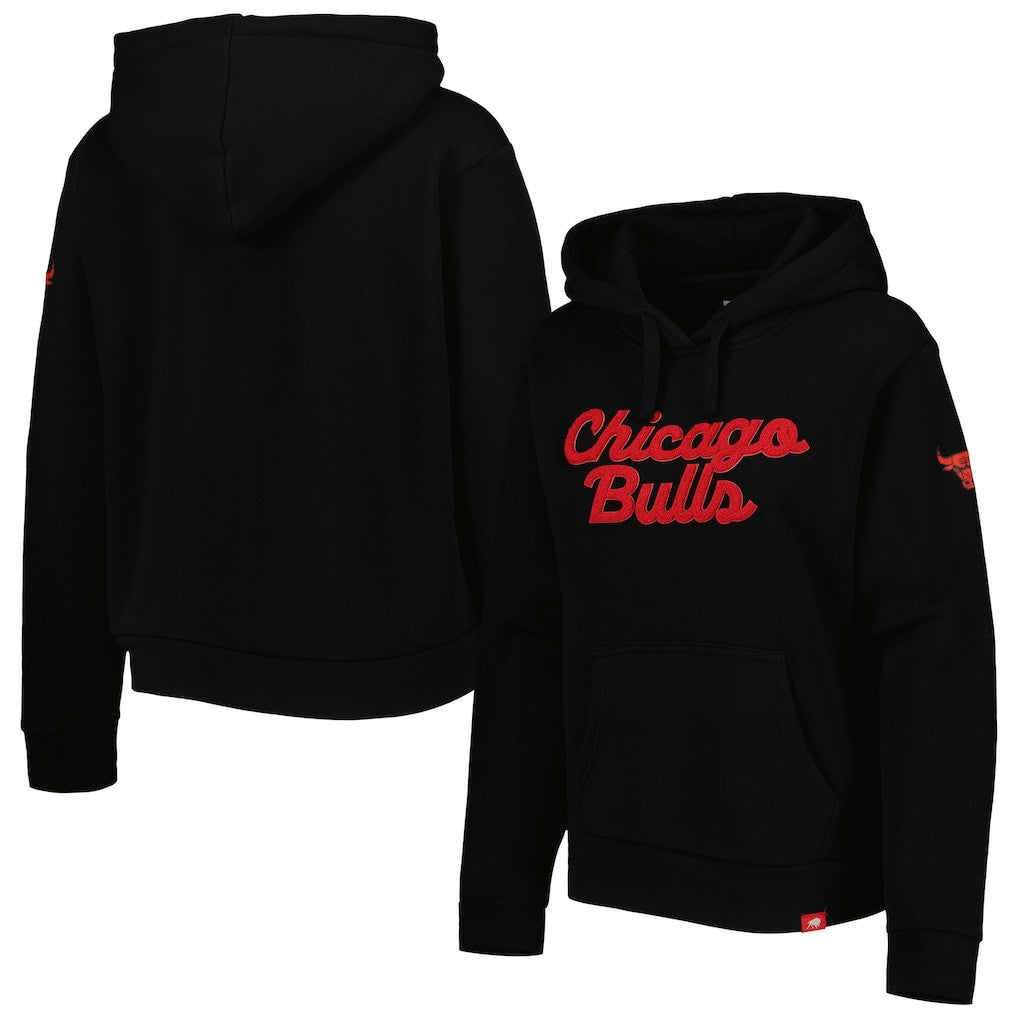 Chicago Bulls Sportiqe Women's Leona Ava Fleece Tri-Blend Pullover Hoodie Discount
