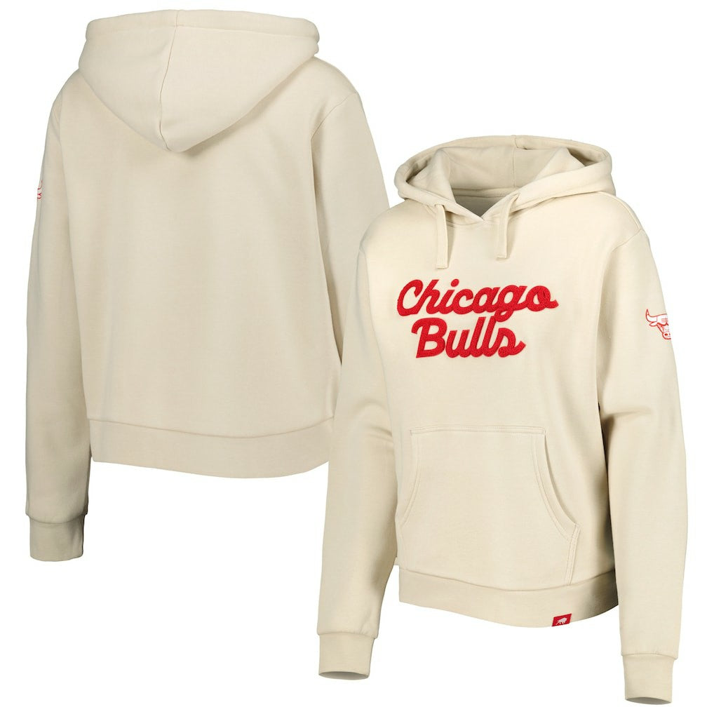 Chicago Bulls Sportiqe Women's Leona Ava Fleece Tri-Blend Pullover Hoodie Discount
