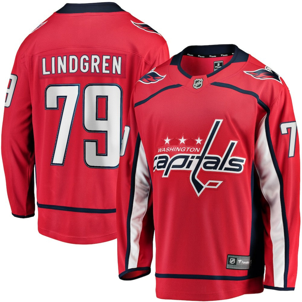 Charlie Lindgren Washington Capitals Fanatics Home Breakaway Player Jersey Discount