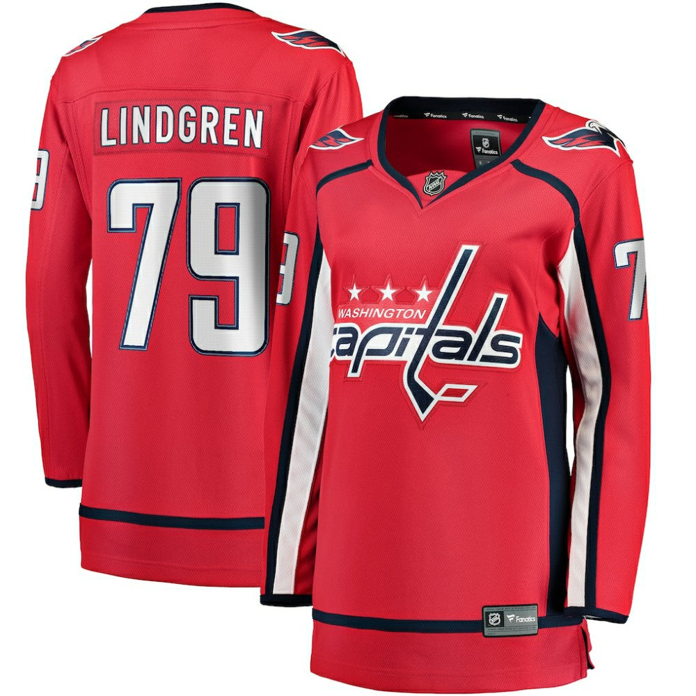 Charlie Lindgren Washington Capitals Fanatics Women's Home Breakaway Player Jersey Sale