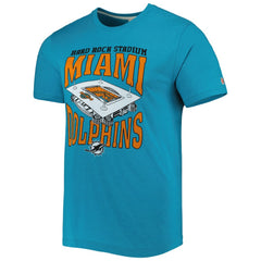 Miami Dolphins  Homage Stadium Tri-Blend T-Shirt