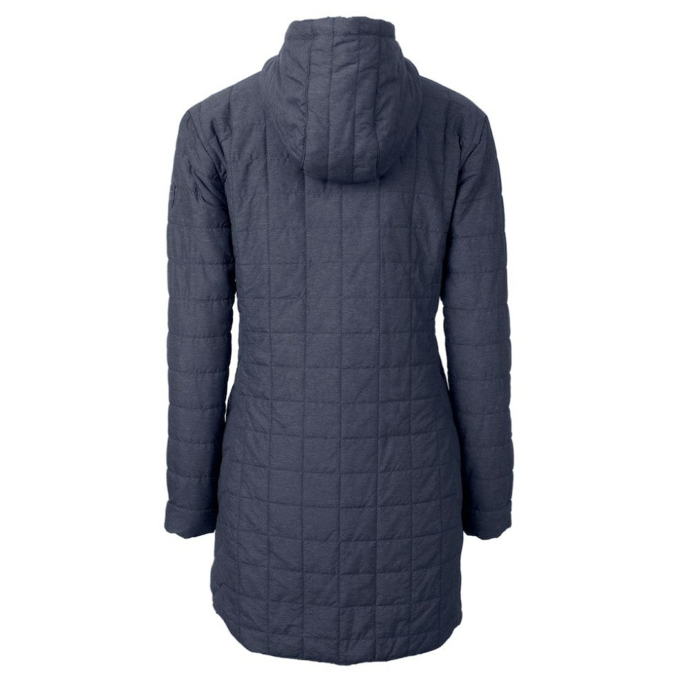 Philadelphia Phillies Cutter & Buck Women's Rainier Primaloft Eco Full-Zip Hoodie Long Coat | MLB Outlet