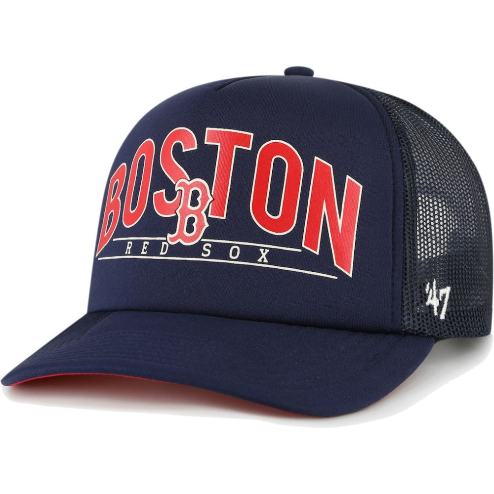 Boston Red Sox '47 Backhaul Foam Trucker Snapback Hat | MLB Outlet