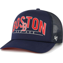 Boston Red Sox '47 Backhaul Foam Trucker Snapback Hat | MLB Outlet