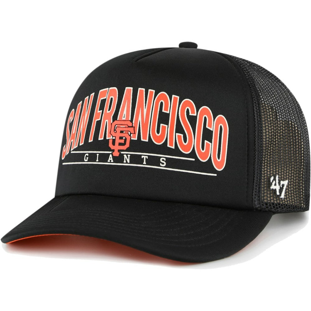 San Francisco Giants '47 Backhaul Foam Trucker Snapback Hat | MLB Discount