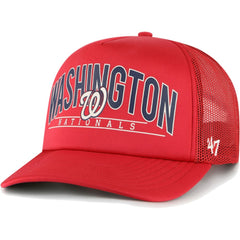 Washington Nationals '47 Backhaul Foam Trucker Snapback Hat | MLB Sale