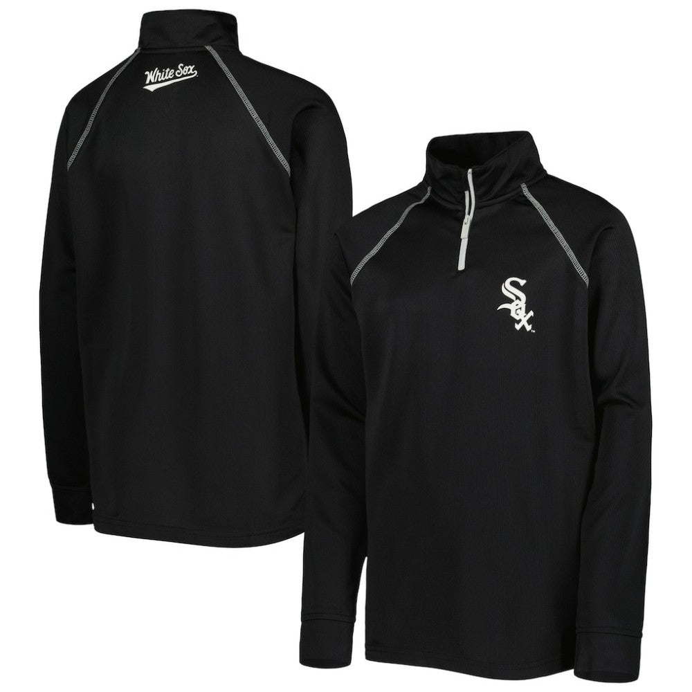 Chicago White Sox Stitches Youth Team Raglan Quarter-Zip Jacket | MLB Outlet