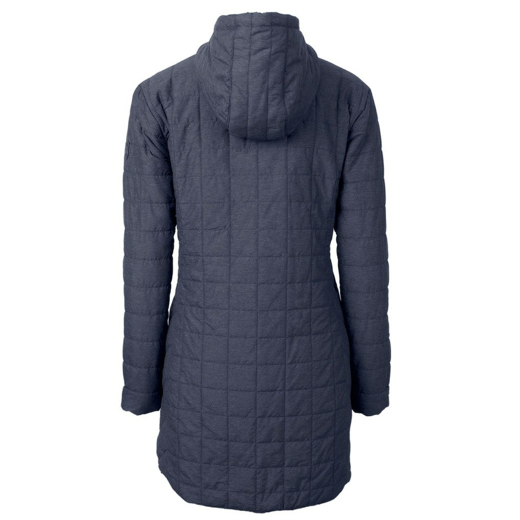 Denver Broncos  Cutter & Buck Women's Rainier Primaloft Eco Hooded Long Lightweight Coat