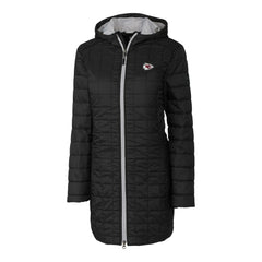 Kansas City Chiefs  Cutter & Buck Women's Rainier Primaloft Eco Hooded Long Lightweight Coat