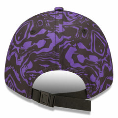 Tottenham Hotspur New Era Allover Print 9FORTY Adjustable Hat Black/Purple - New Era