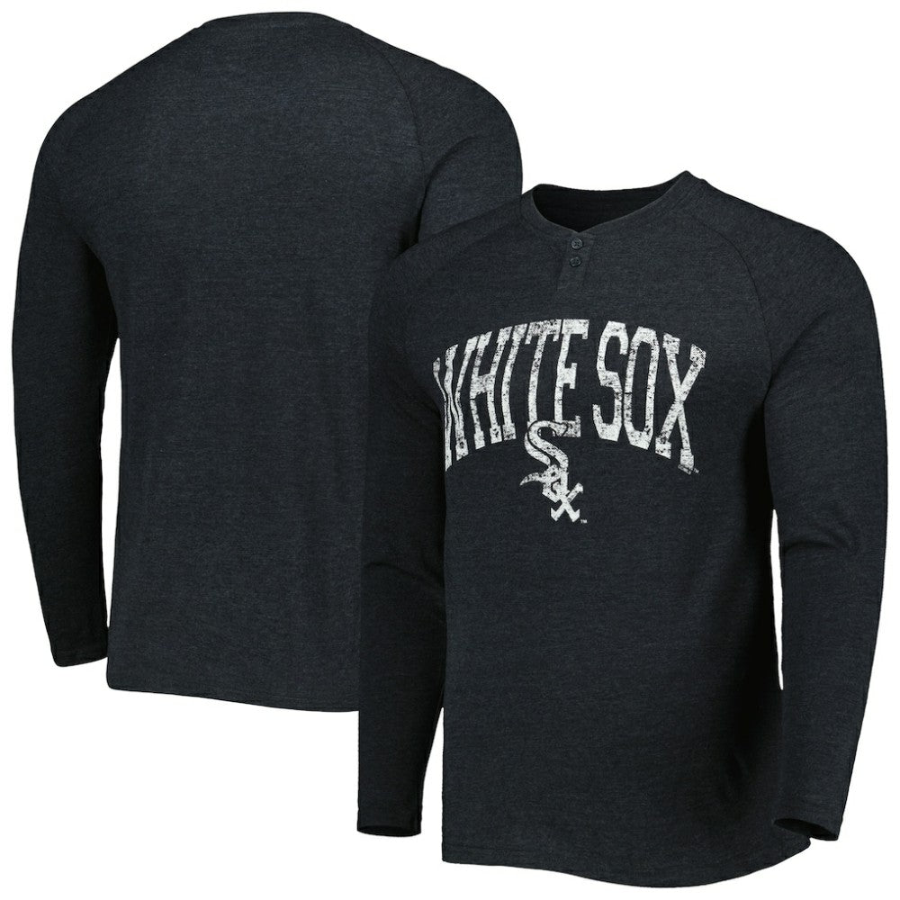 Chicago White Sox Concepts Sport Inertia Raglan Long Sleeve Henley Top | MLB New