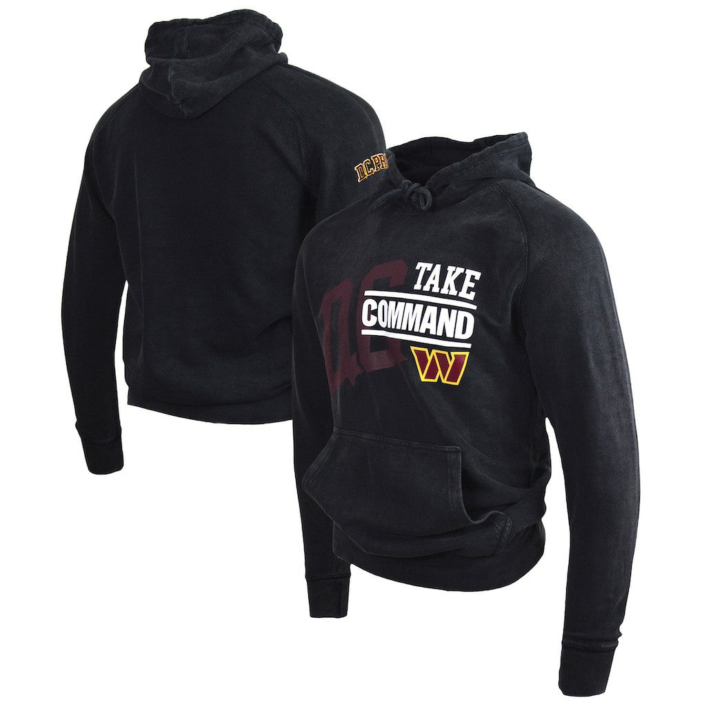 Washington Commanders  Take Command  DC PROPER Unisex Mineral Wash Vintage Pullover Hoodie
