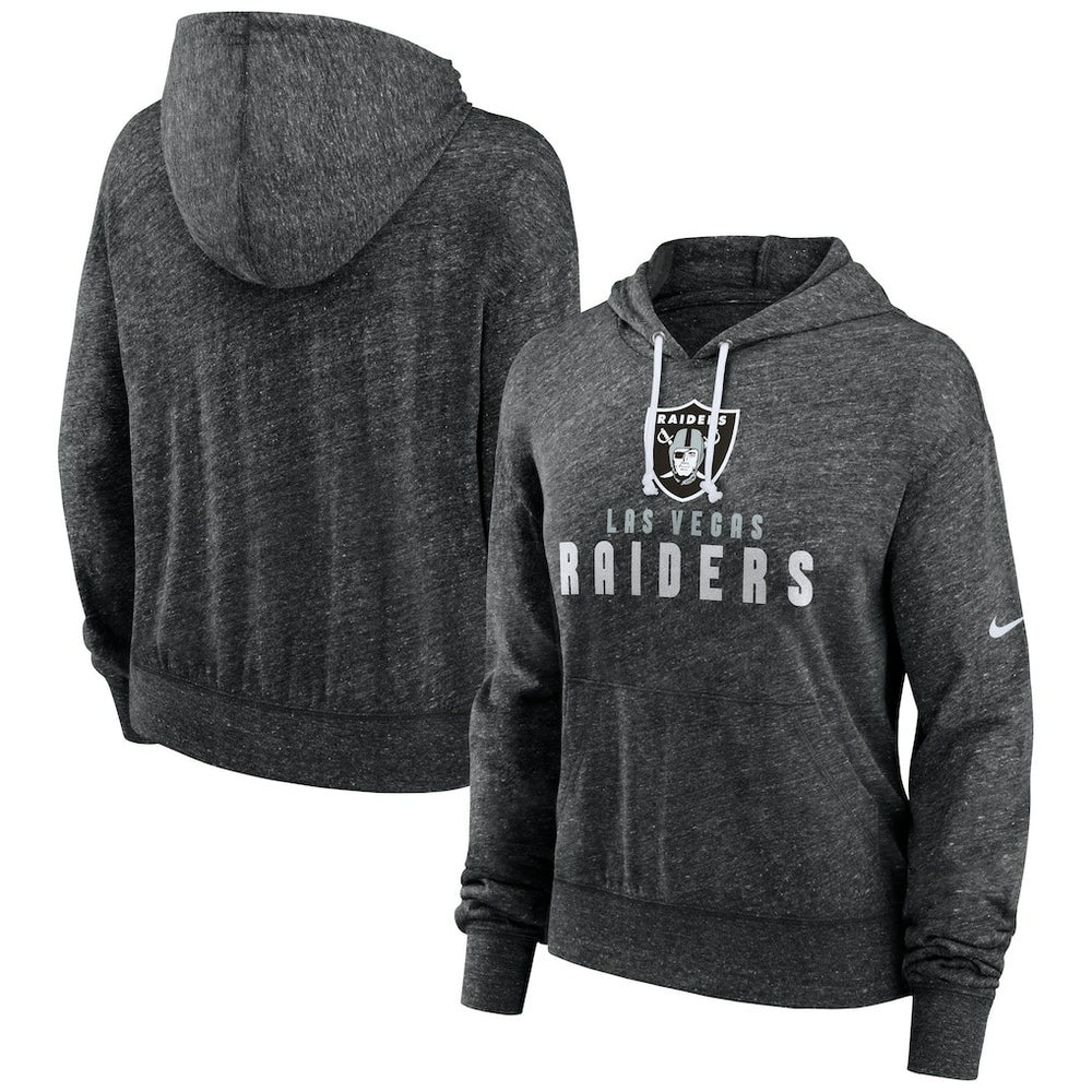 Las Vegas Raiders Nike Women's Gym Vintage Lightweight Pullover Hoodie