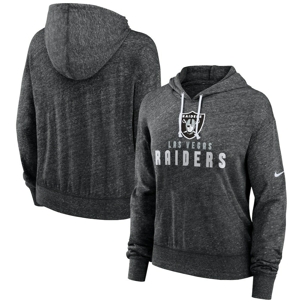 Las Vegas Raiders Nike Women's Gym Vintage Lightweight Pullover Hoodie